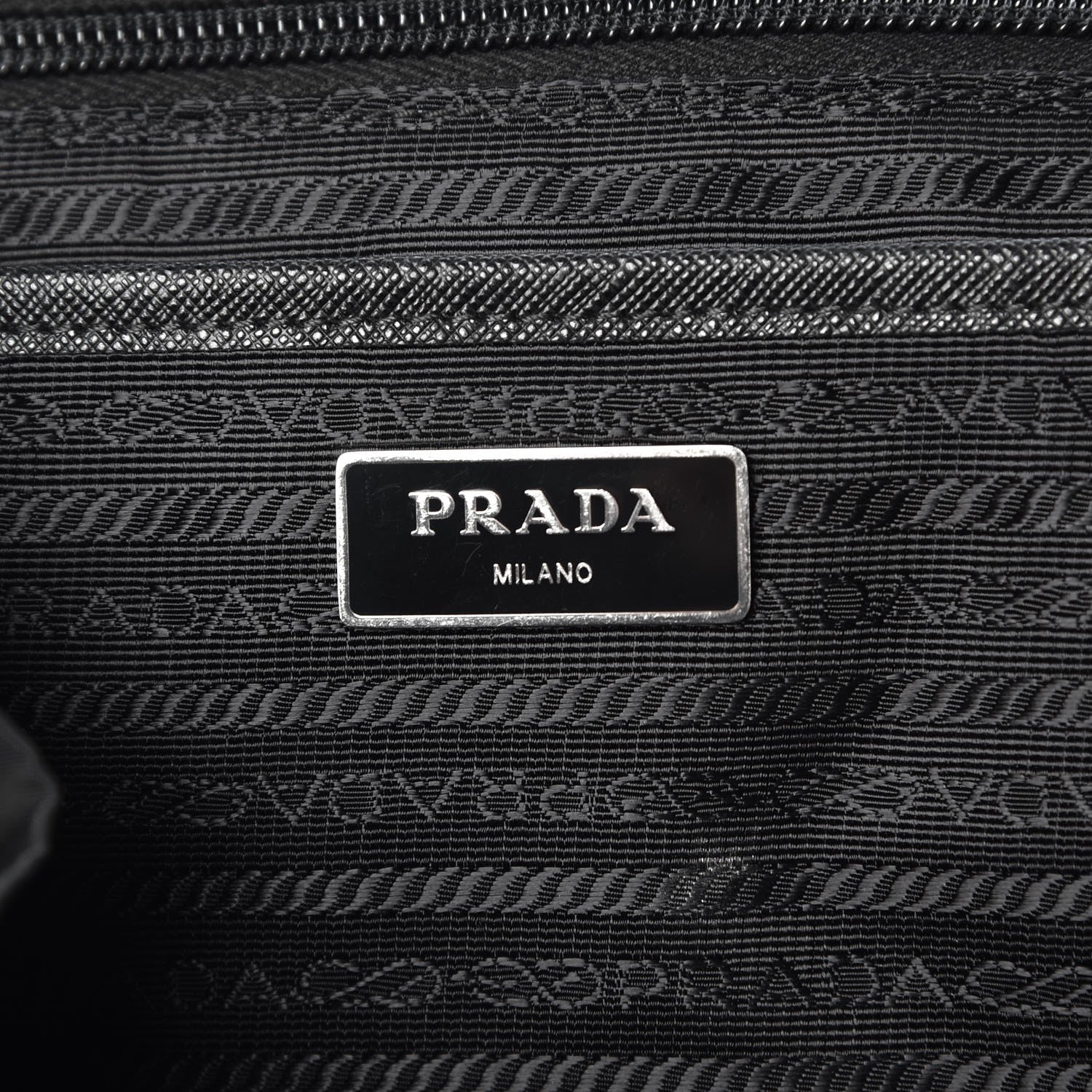 Prada Nylon New Vela Studded Backpack Black Fuoco 6 of 10