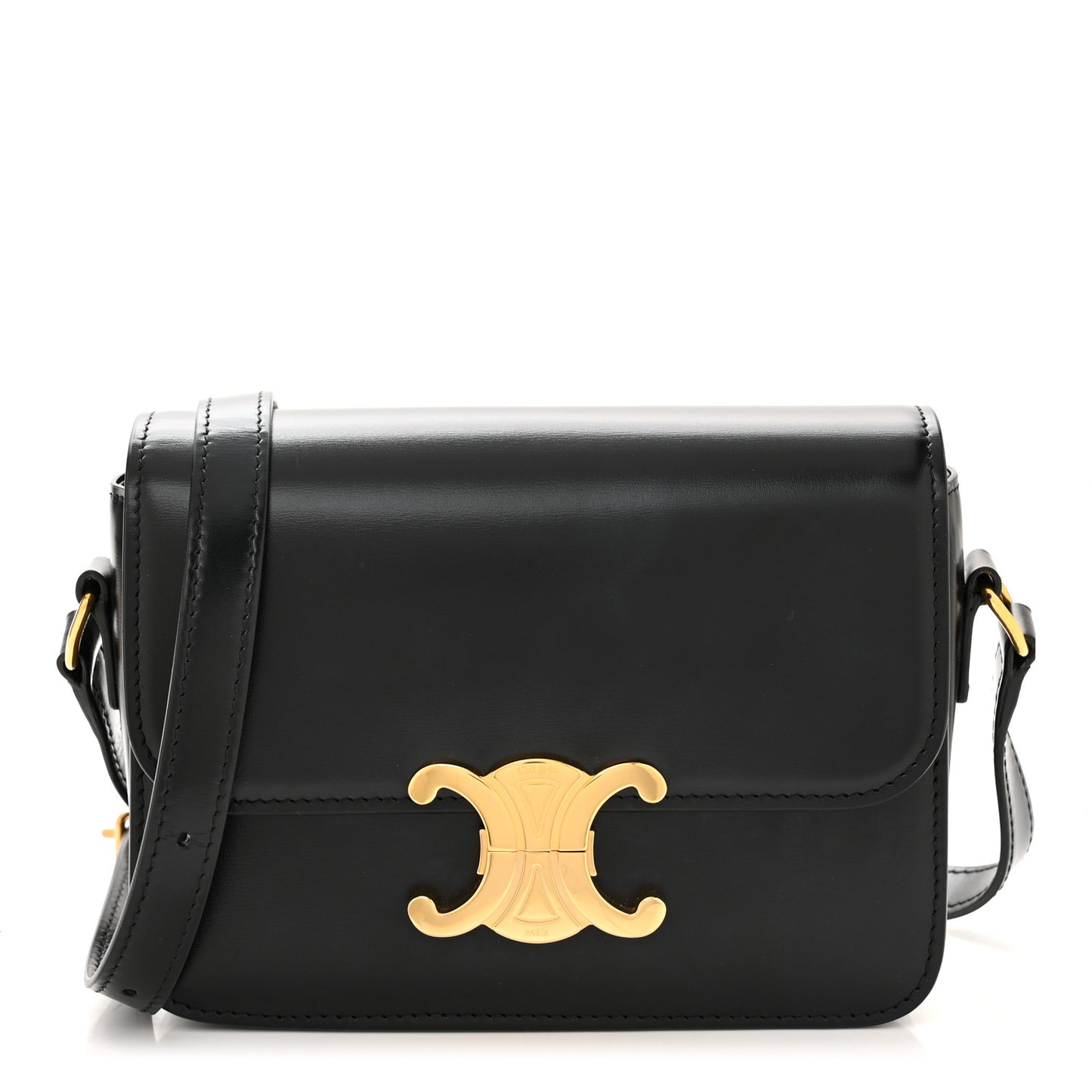 Shiny Calfskin Teen Triomphe Black