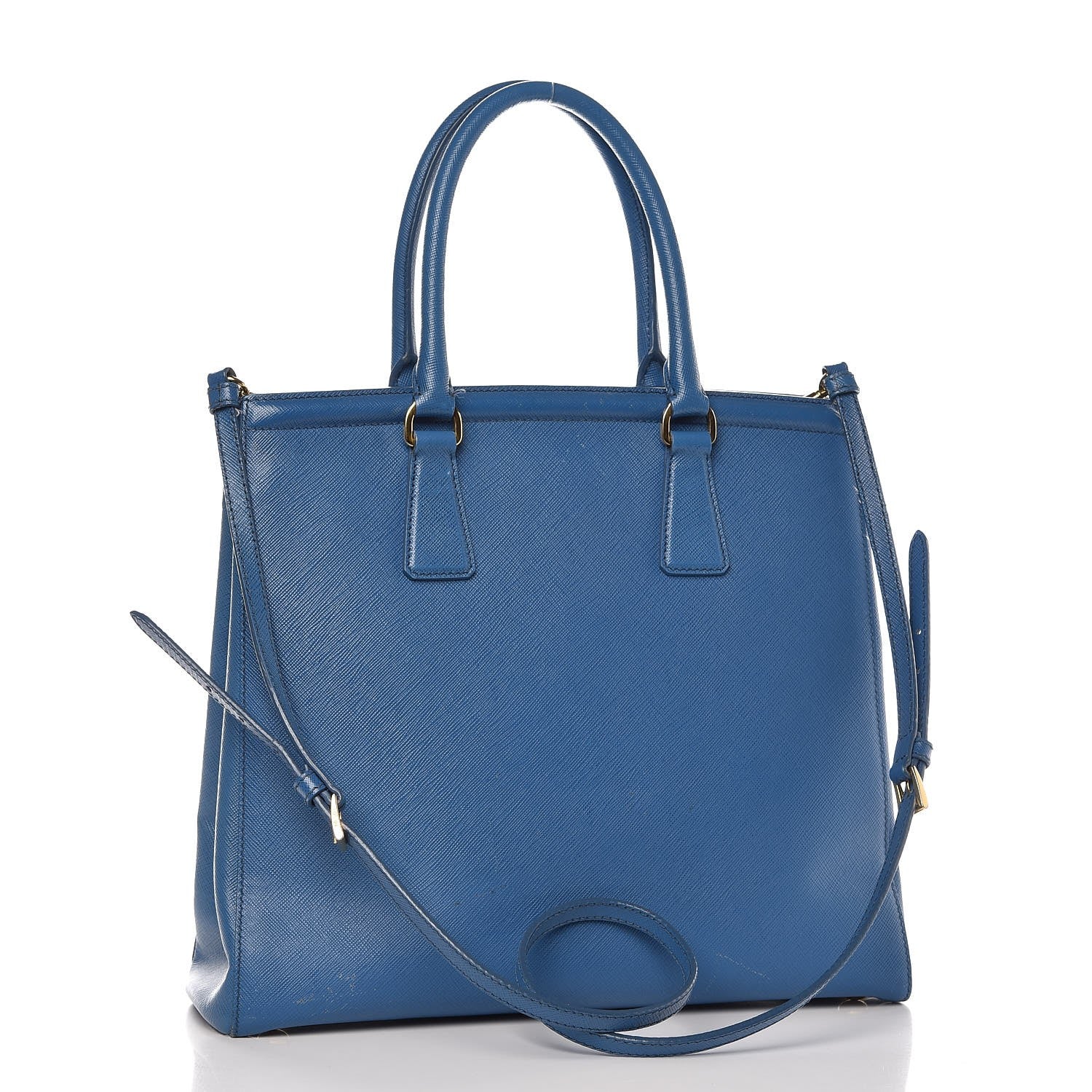 Prada Saffiano Shopping Tote Cobalto 3 of 18