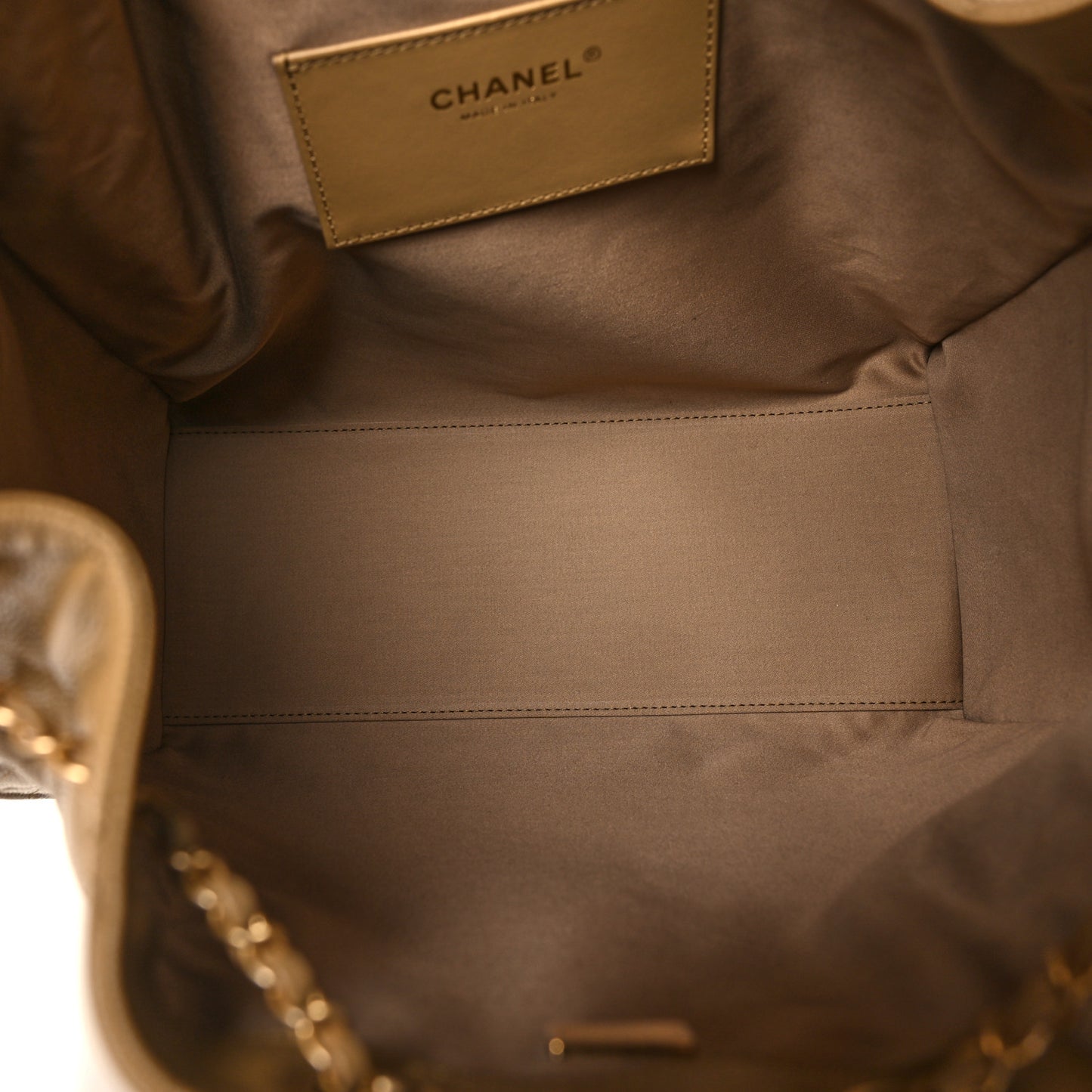 Caviar Quilted Medium Chanel 25 Handbag Dark Beige