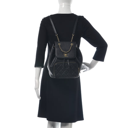 Chanel Caviar Quilted Business Affinity Backpack Black 2 of 8