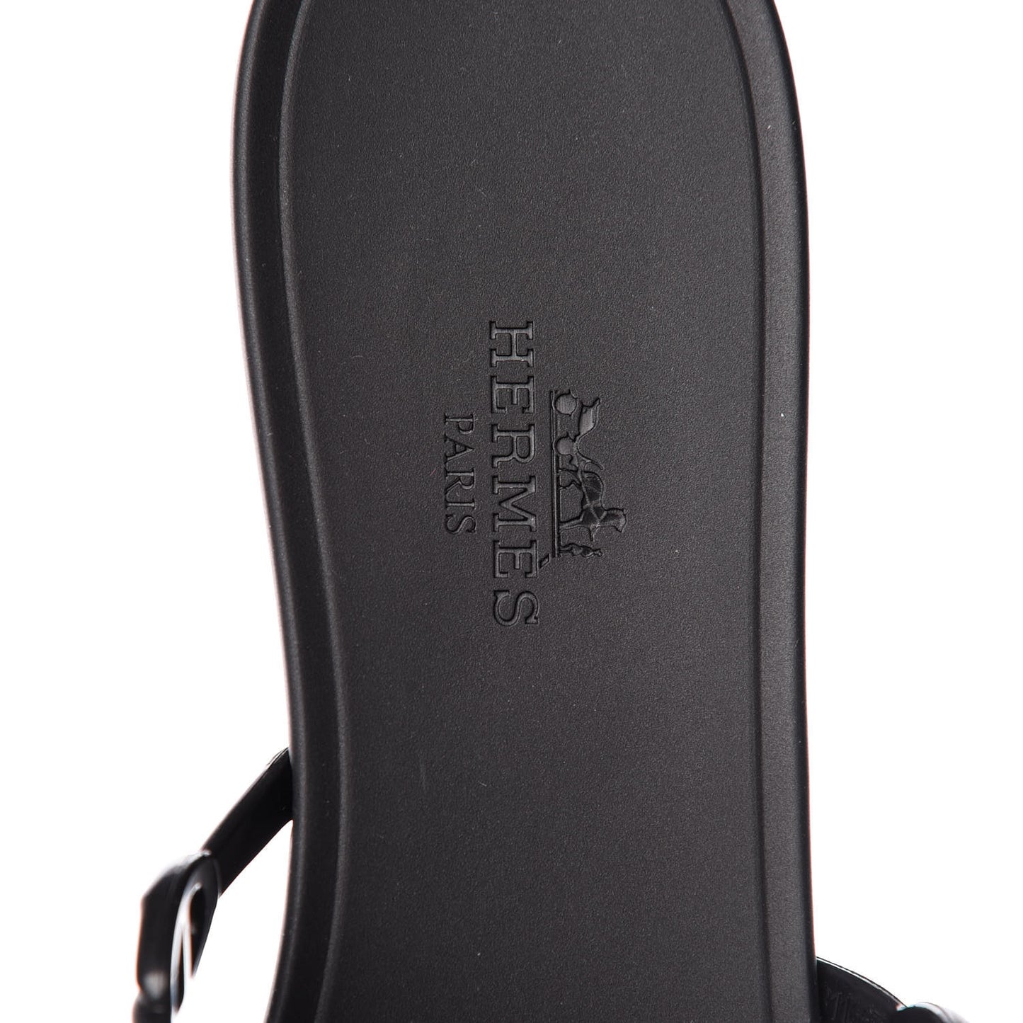 Rubber Chaine d'Ancre Rivage Sandals 38 Black