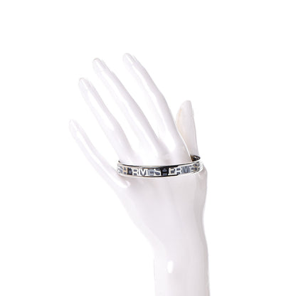 Hermes Enamel Printed Narrow Capitales Bracelet 65 2 of 5