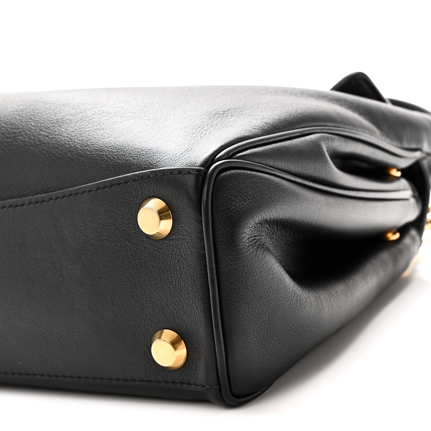Balenciaga Natural Smooth Calfskin Small Rodeo Top Handle Handbag Black 9 of 9