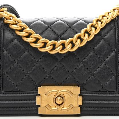 Chanel Calfskin Quilted Small Boy Flap Dark Grey 5 of 10