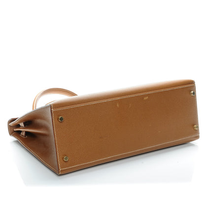 Hermes Courchevel Kelly Sellier 35 Gold 5 of 35