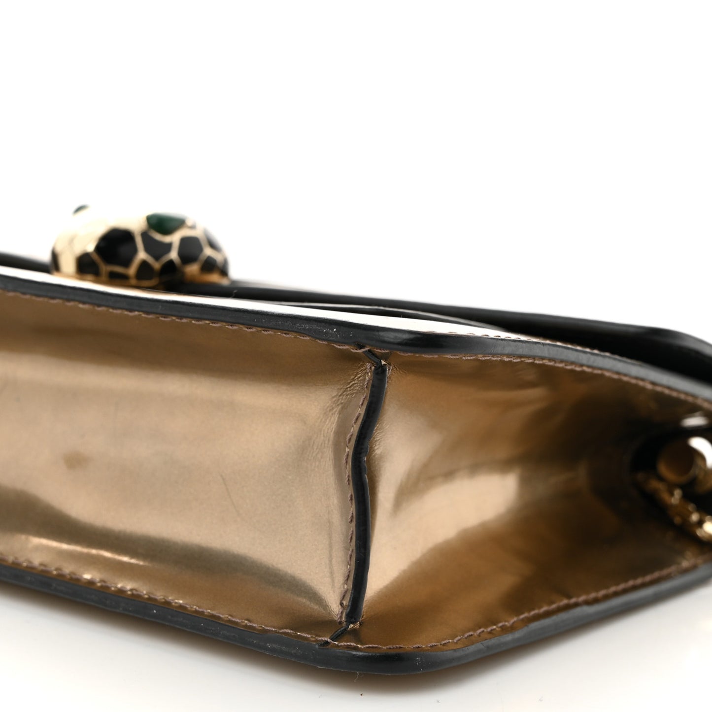 Metallic Serpenti Forever Small Shoulder Bag Bronze