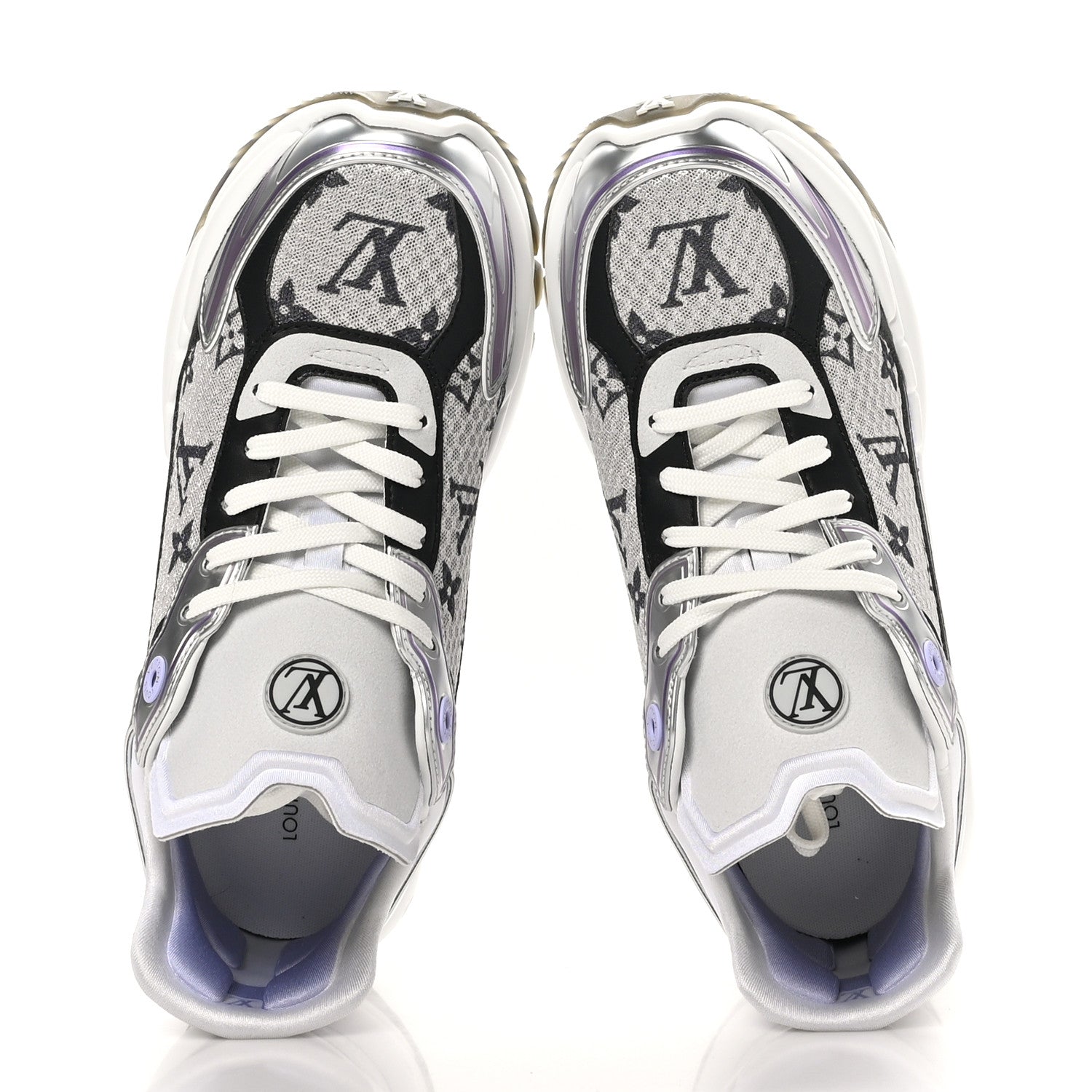 Louis Vuitton Monogram Calfskin Run 55 Sneakers 39.5 Lilac 2 of 10