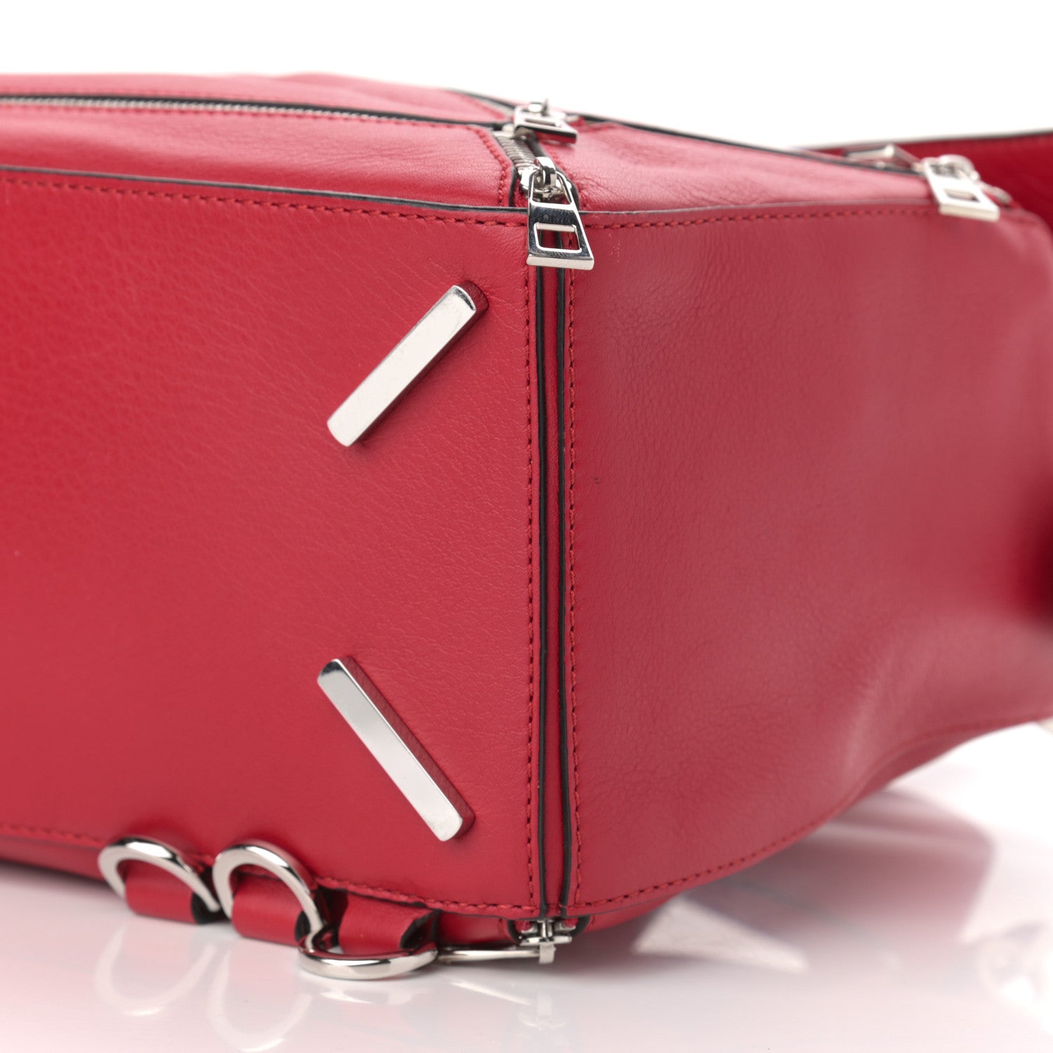 Loewe Calfskin Zipper Puzzle Bag Red 10 of 14