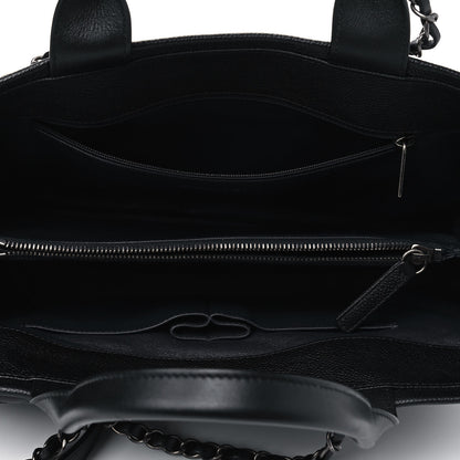Chanel Caviar Lambskin Quilted Large Coco Break Shopping Bag Black 4 of 4