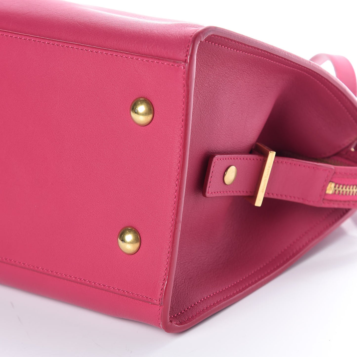 Calfskin Small Classic Y Cabas Fuchsia