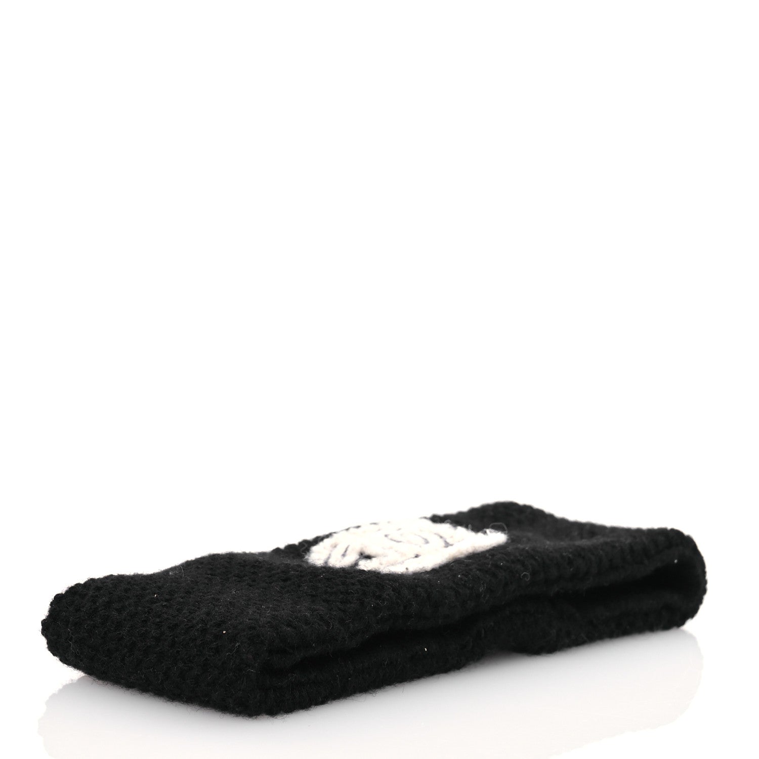 Chanel Cashmere CC Headband Black 4 of 7