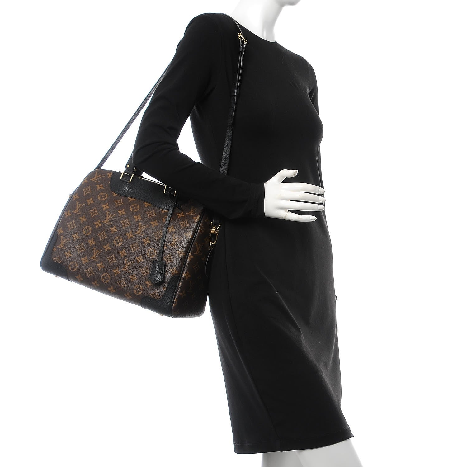 Louis Vuitton Monogram Retiro NM Black 3 of 10