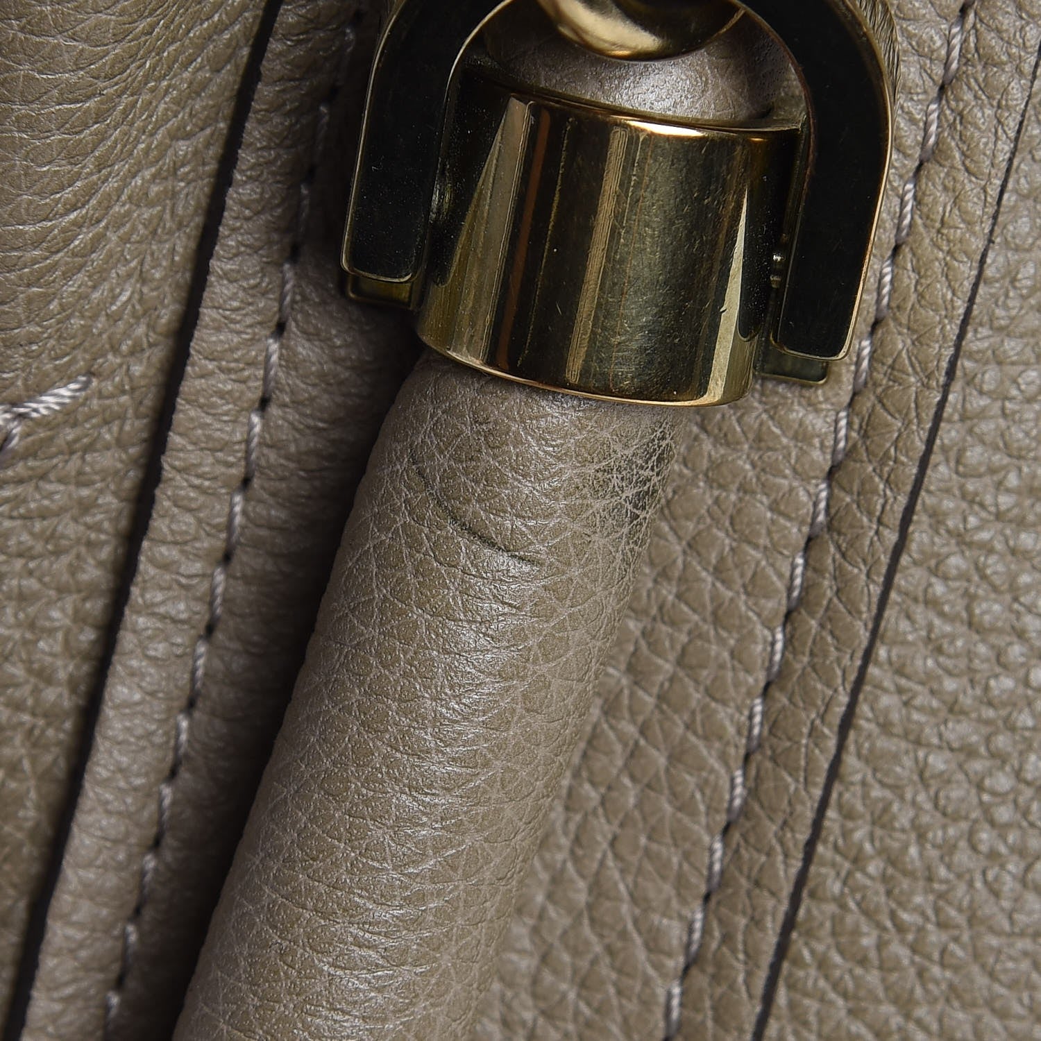 Chloe Calfskin Medium Paraty Barbour Khaki 11 of 14