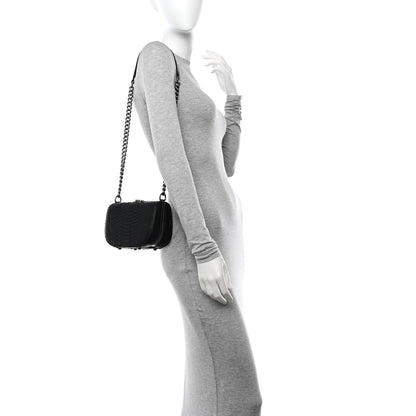 Chanel Snakeskin Box Kisslock Crosssbody Black 3 of 11