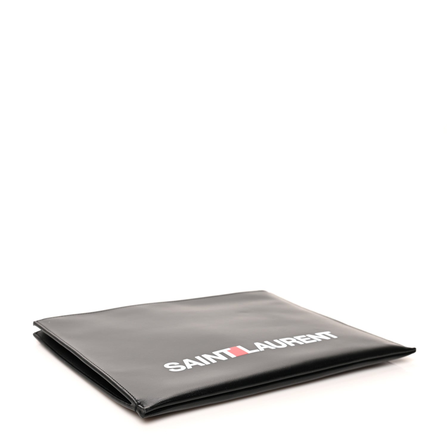 Saint Laurent Calfskin Logo Zipped Tablet Pouch Black 4 of 9