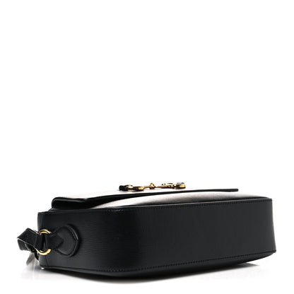 Gucci Textured Calfskin Small Horsebit 1955 Shoulder Bag Black Black 4 of 11