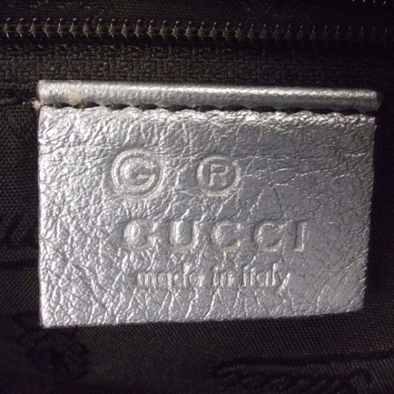 Guccissima Large Tote Silver