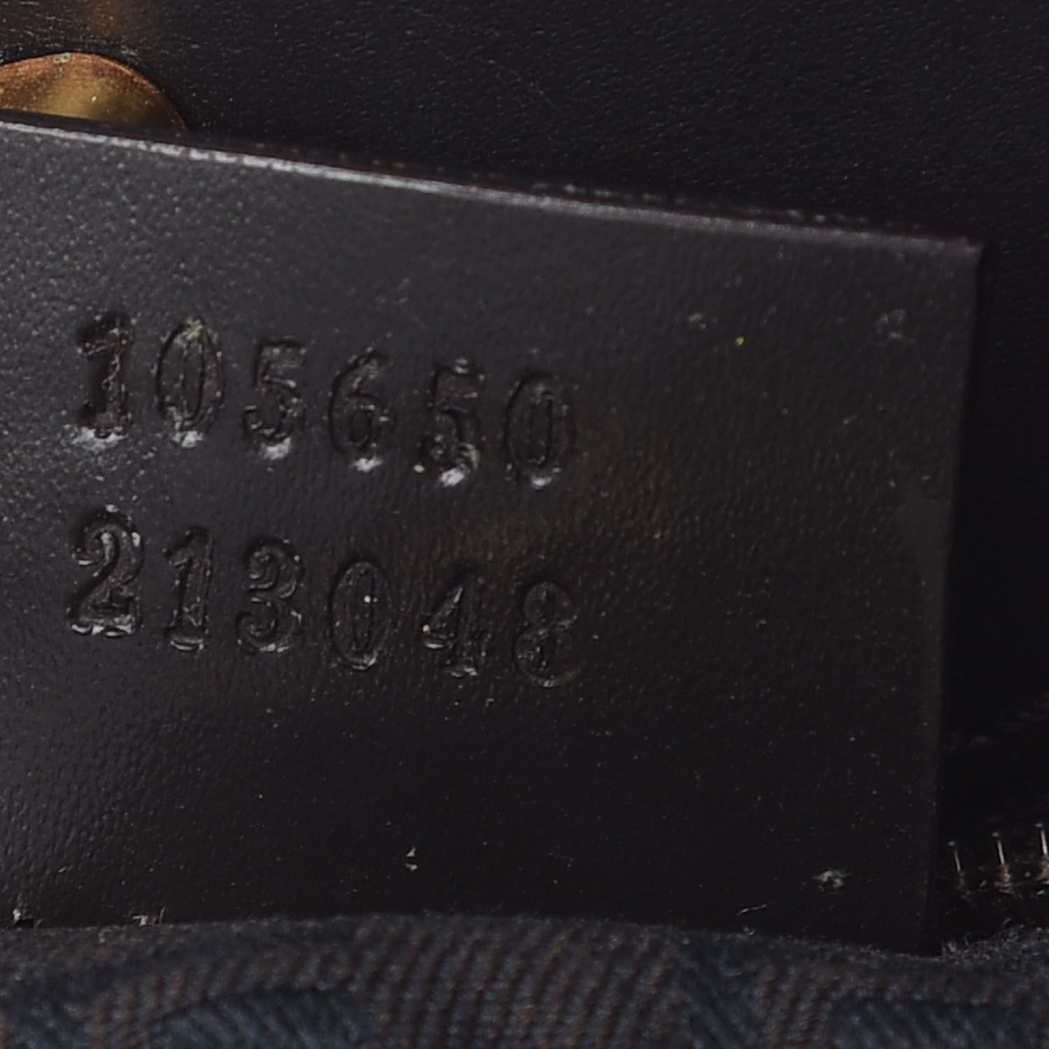 Gucci Denim Monogram Double Pocket Tote Dark Brown 7 of 10