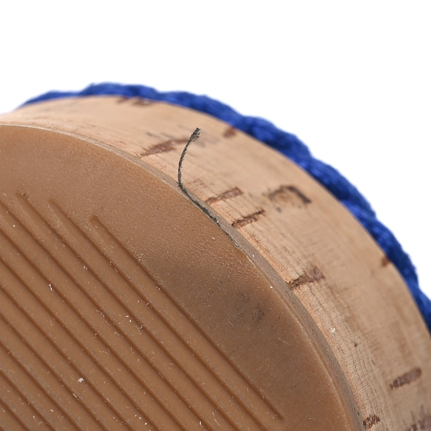 Chanel Cord Lambskin Quilted Logo Sandals 36 Blue 13 of 15