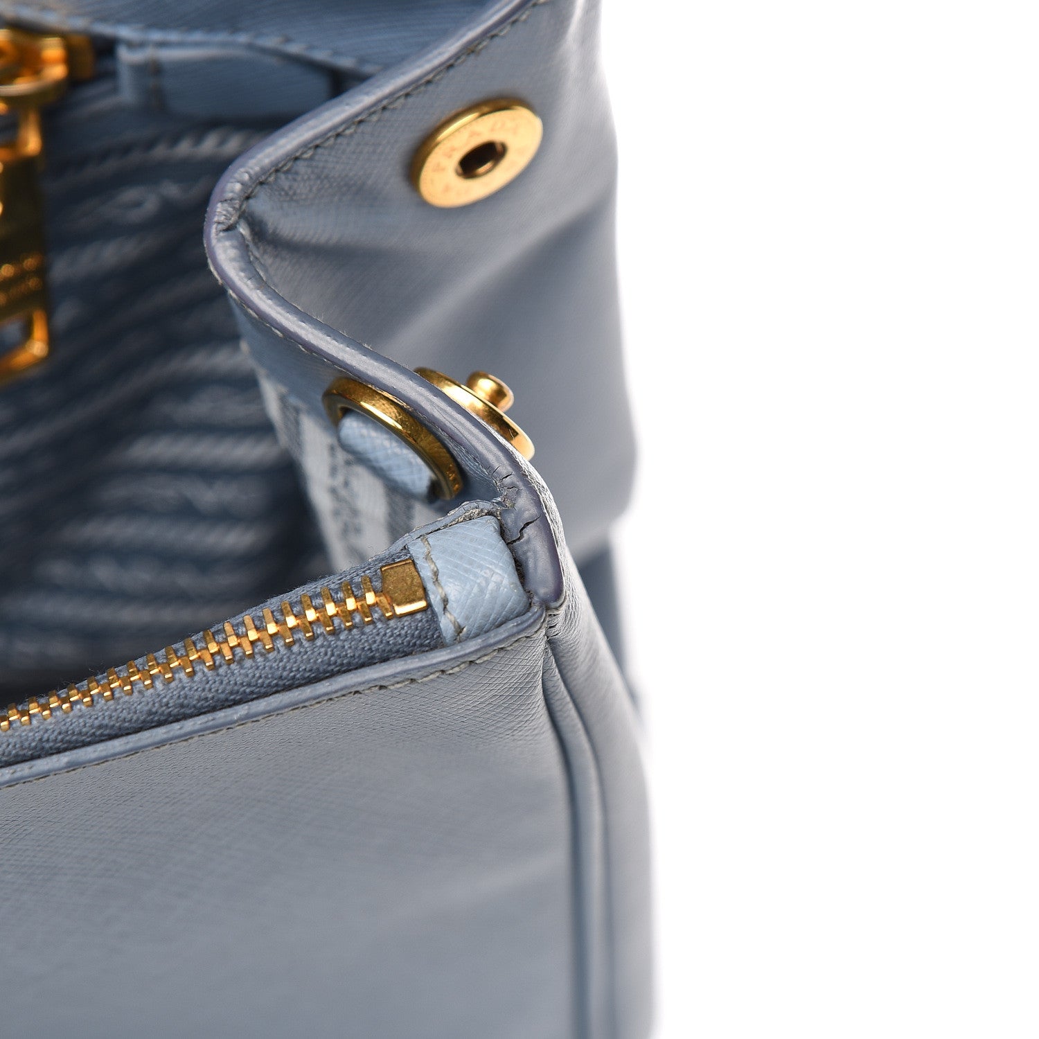 Prada Saffiano Medium Galleria Double Zip Tote Aviazione 9 of 20