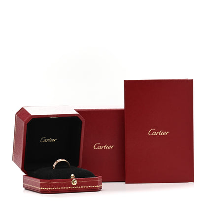 Cartier 18K Pink Gold Diamond 5mm LOVE Wedding Paved Band Ring 53 6.5 4 of 4