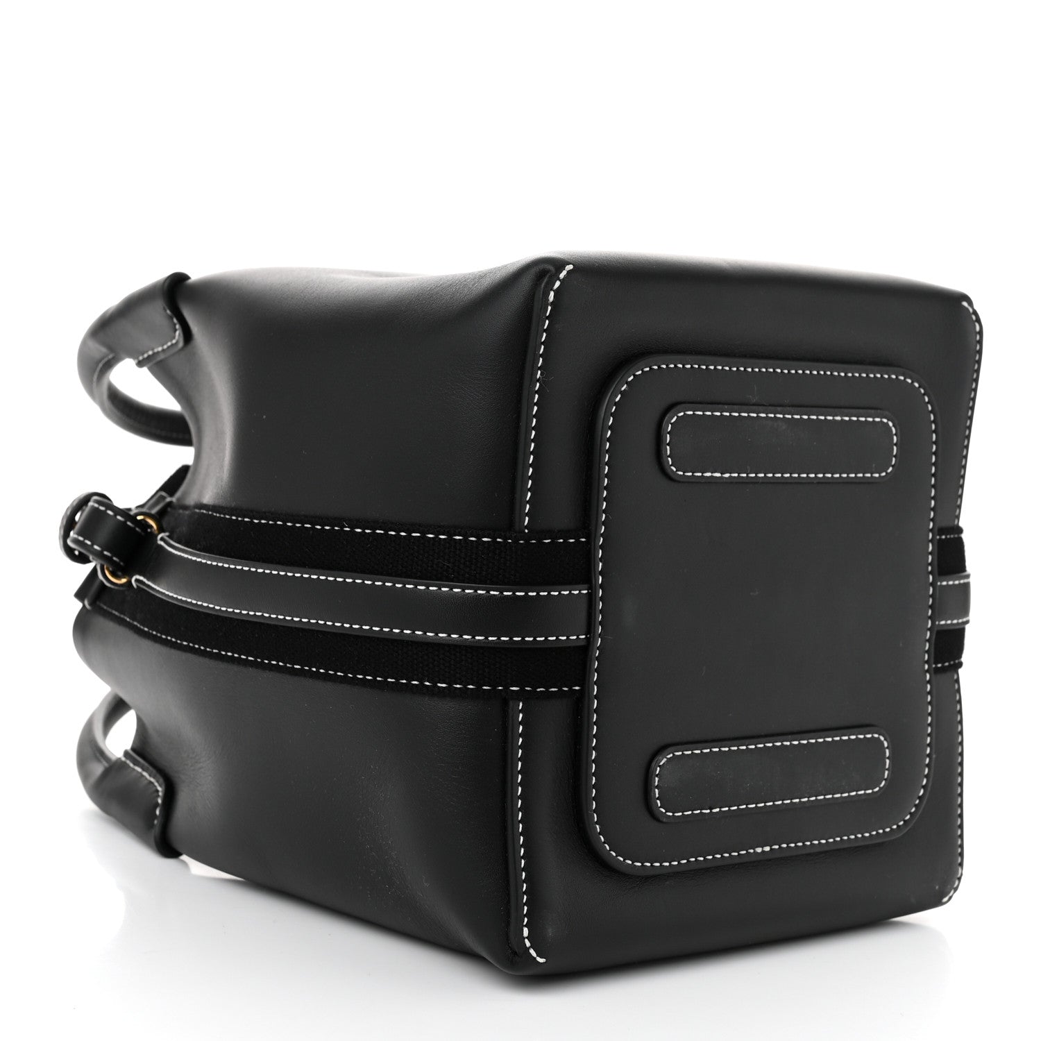 Loro Piana Smooth Calfskin Small Bale Bag Black 4 of 9