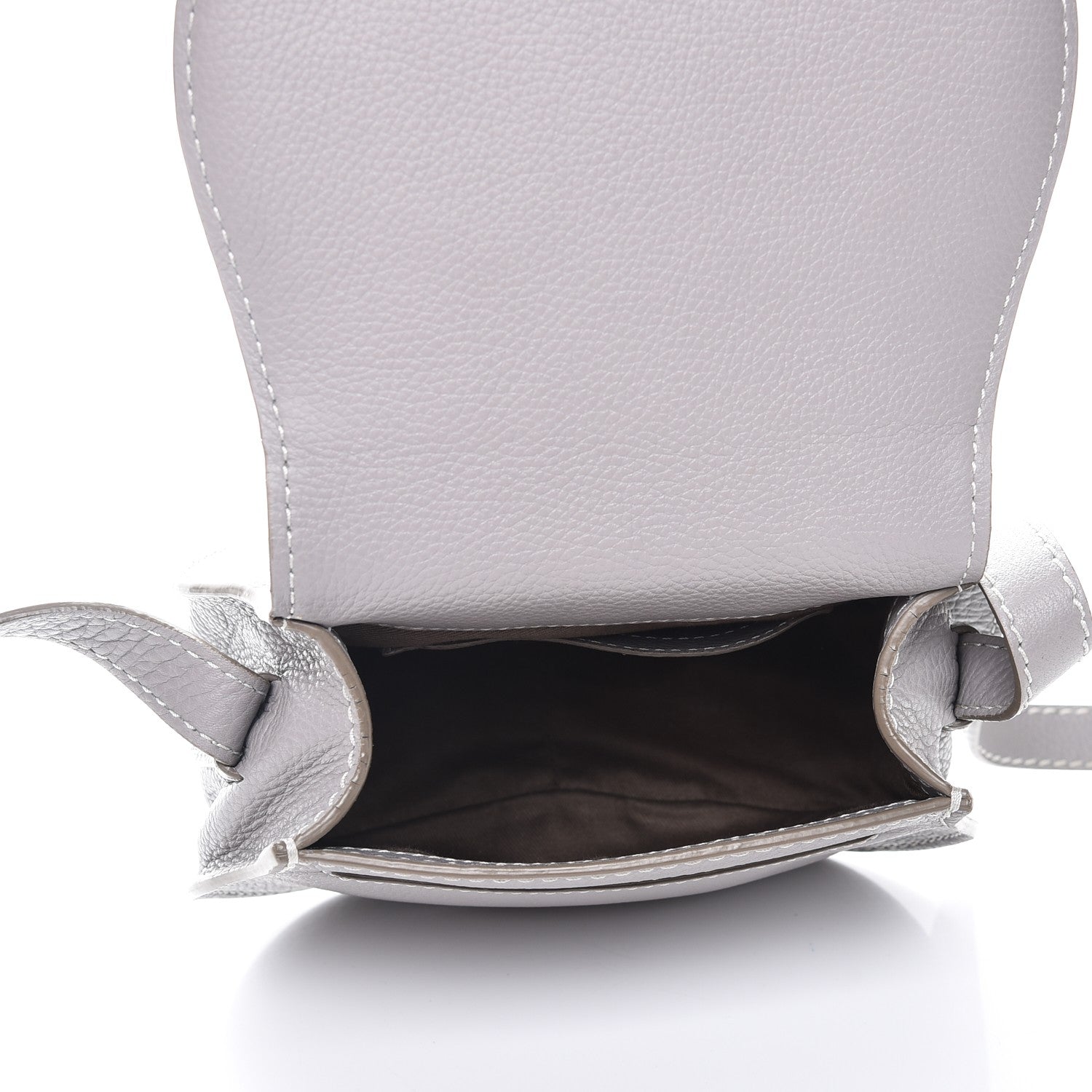 Chloe Calfskin Mini Marcie Round Crossbody Bag Cashmere Grey 5 of 8