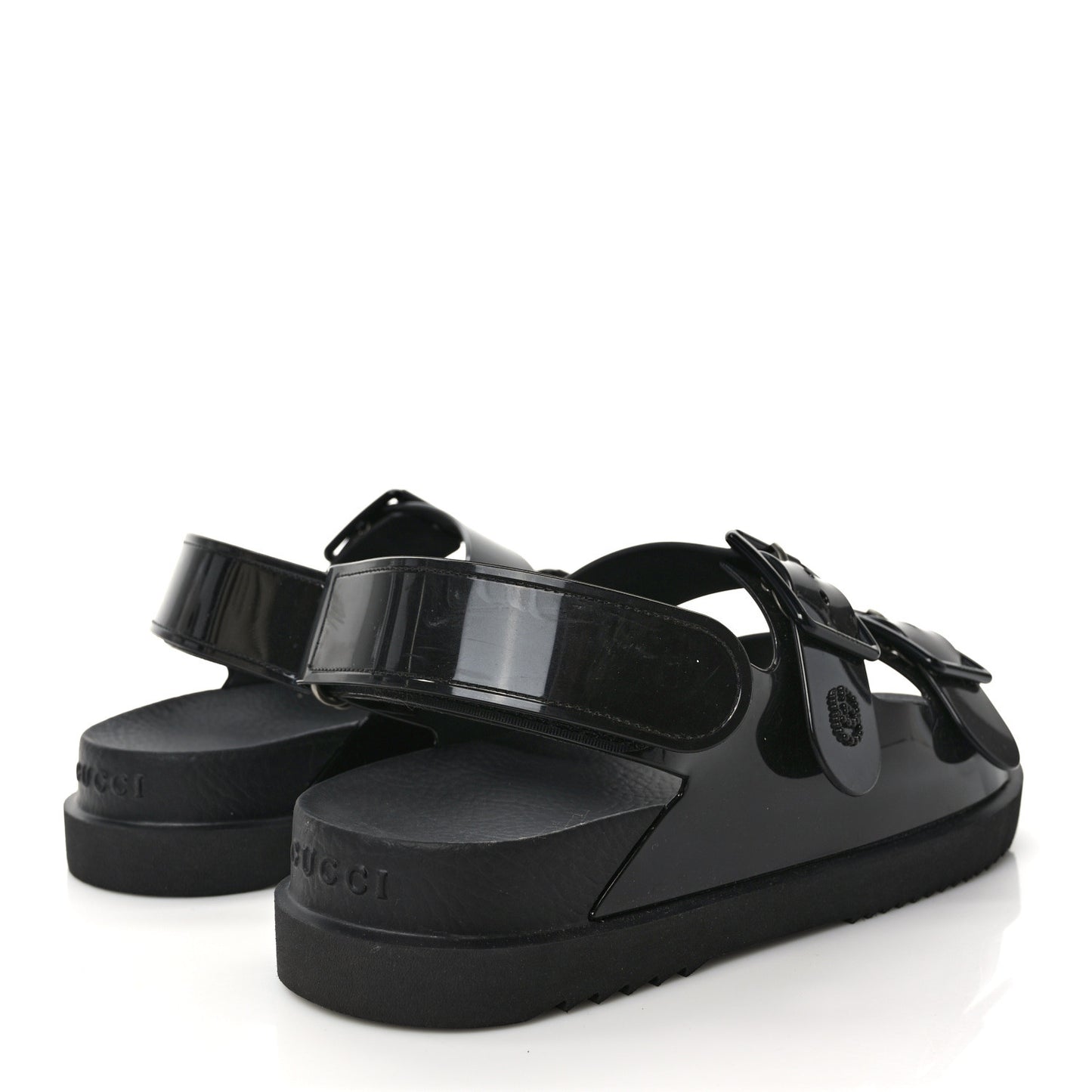 Rubber Mini Double G Womens Isla Dad Sandals 39 Black