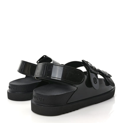 Gucci Rubber Mini Double G Womens Isla Dad Sandals 39 Black 4 of 8