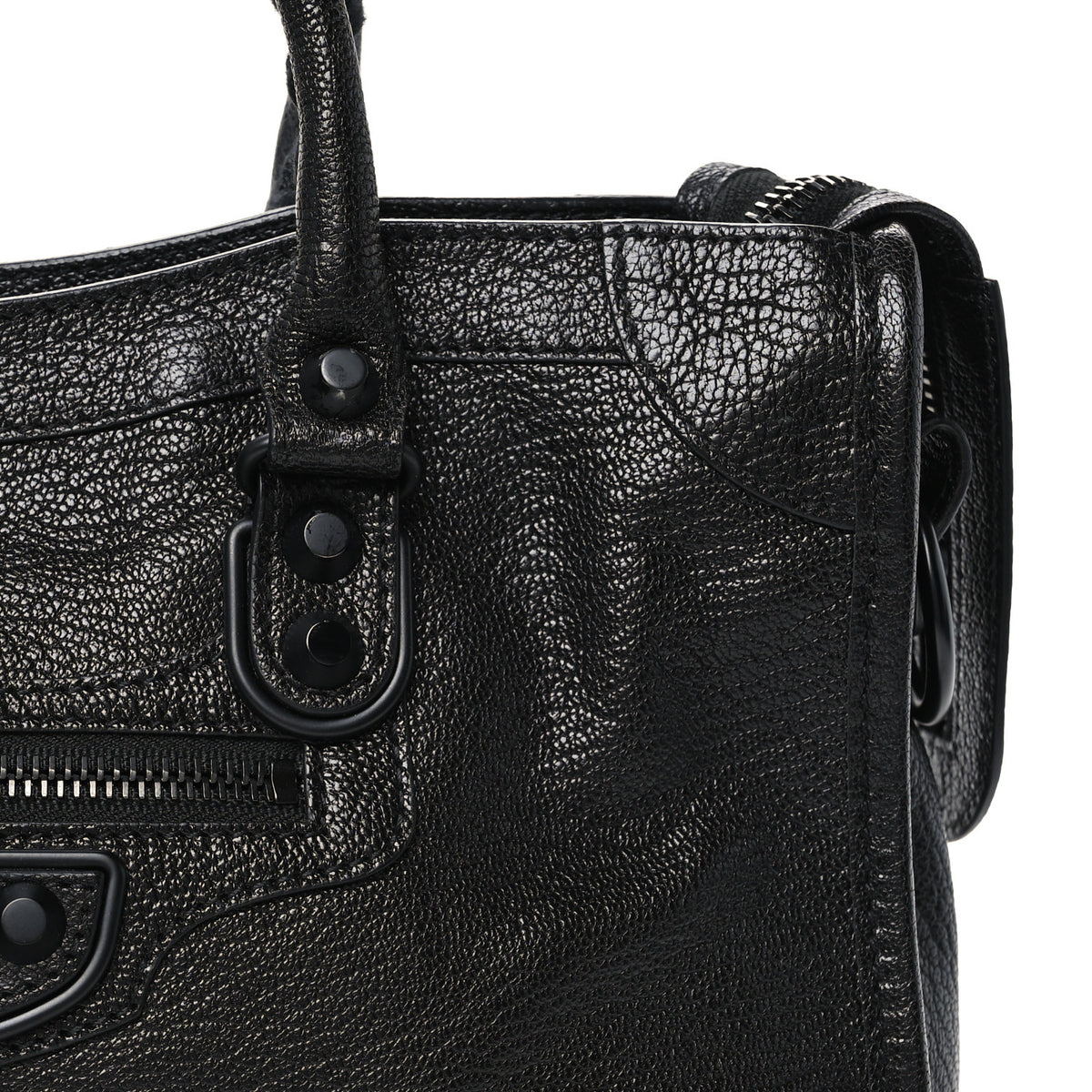 Chevre Black Metallic Edge Hardware S City Black