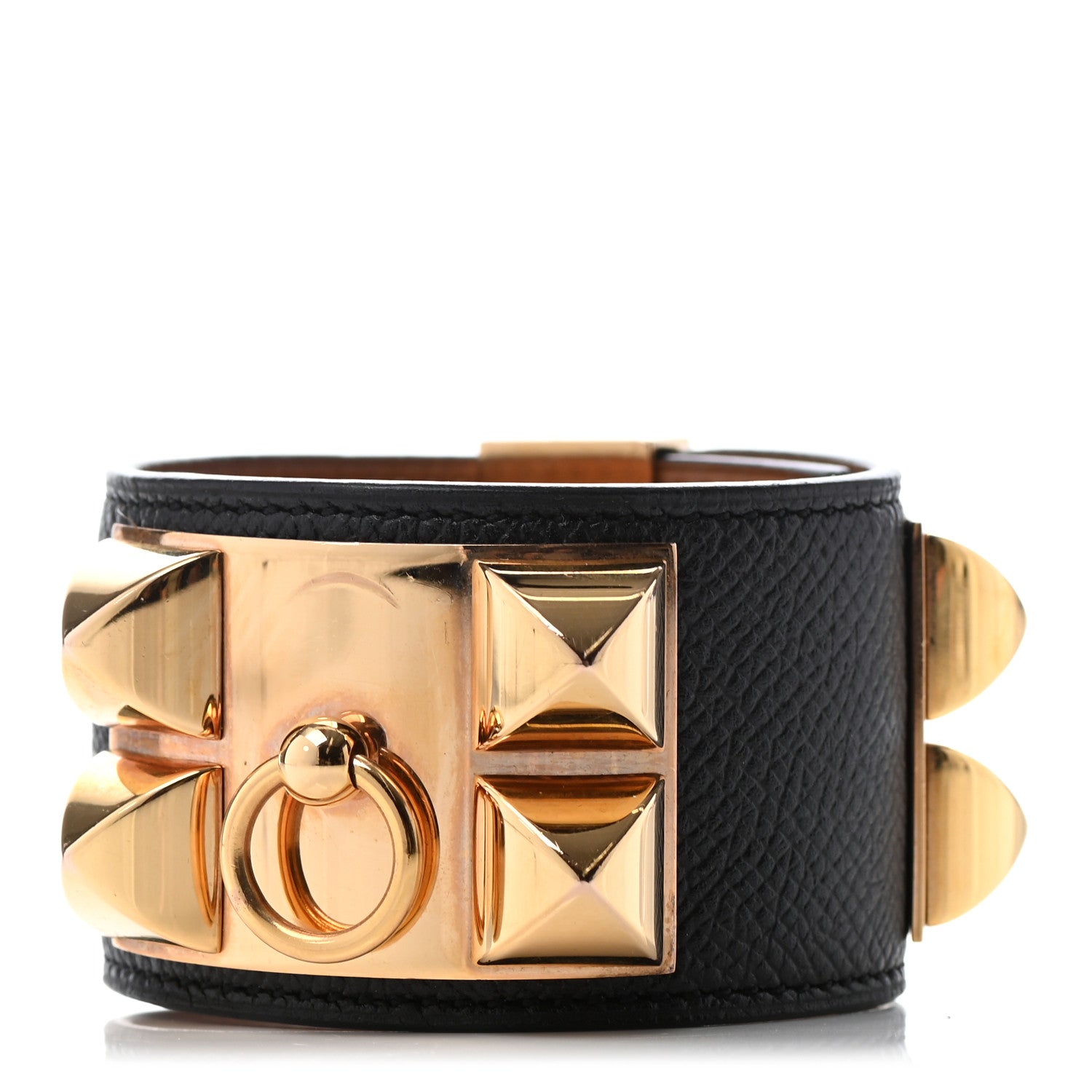 Hermes Epsom Collier de Chien CDC Bracelet S Black 1 of 7