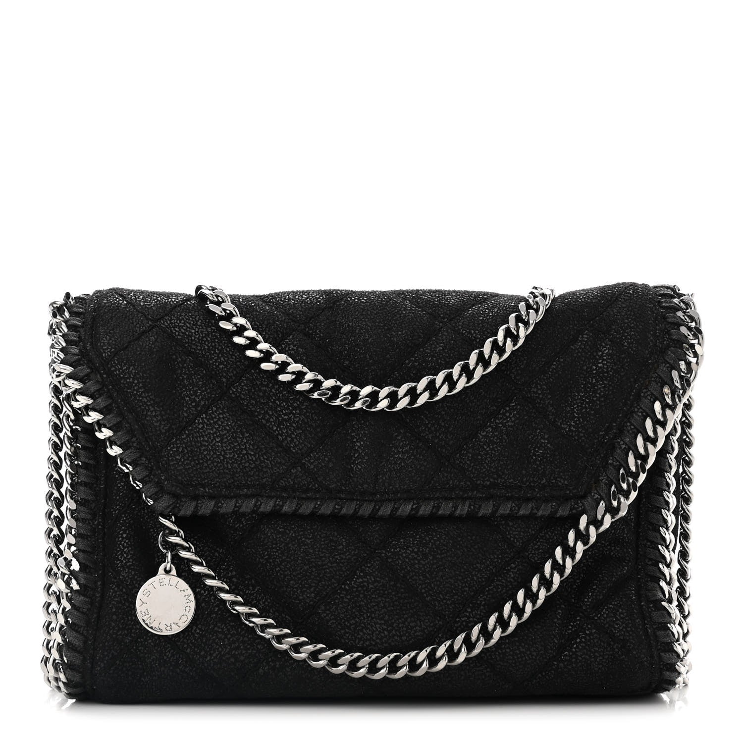 Stella McCartney Shaggy Deer Quilted Mini Falabella Tote Black 1 of 10