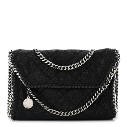 Stella McCartney Shaggy Deer Quilted Mini Falabella Tote Black 1 of 10