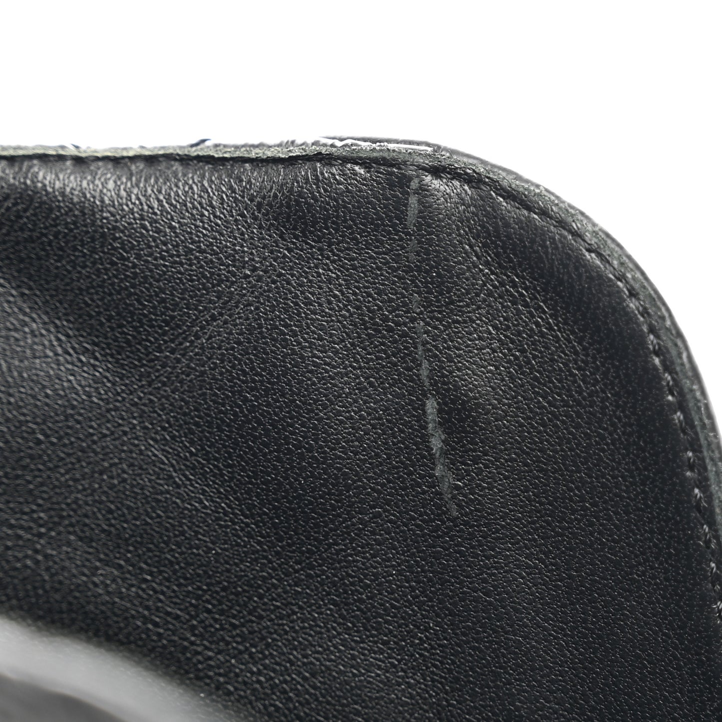 Shiny Calfskin Quilted Lace Up Combat Boots 37.5 Black