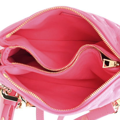 Louis Vuitton Calfskin Embossed Monogram Coussin BB Rose Fluo 5 of 9