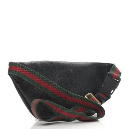 Gucci Grained Calfskin Small Logo Belt Bag Black 3 of 10