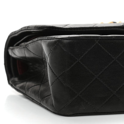 Chanel Lambskin Quilted Medium Double Flap Black 8 of 15