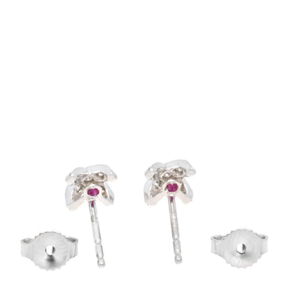 Roberto Coin 18K White Gold Diamond X Stud Earrings 4 of 5