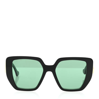 Gucci Acetate Square Frame Sunglasses GG0956S Green Black 2 of 8