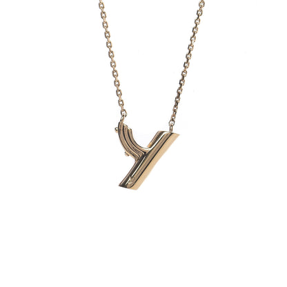 Louis Vuitton LV And Me Letter Y Necklace Gold 5 of 6