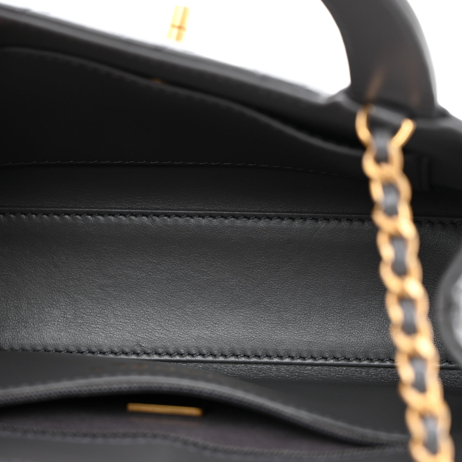 Chanel Shiny Aged Calfskin Quilted Nano Kelly Shopper Grey 5 of 10