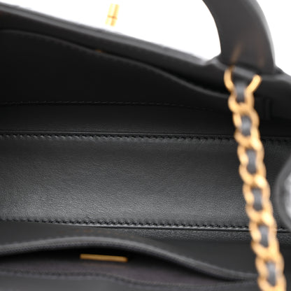 Chanel Shiny Aged Calfskin Quilted Nano Kelly Shopper Grey 5 of 10