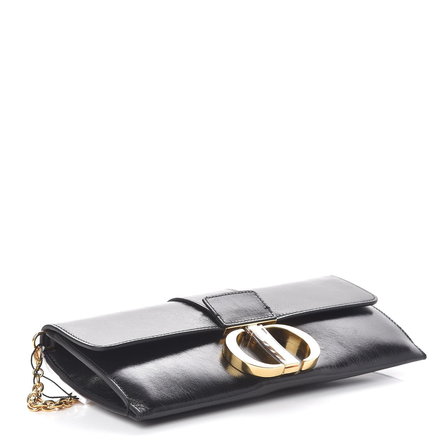 Christian Dior Lambskin 30 Montaigne Clutch Black 4 of 9
