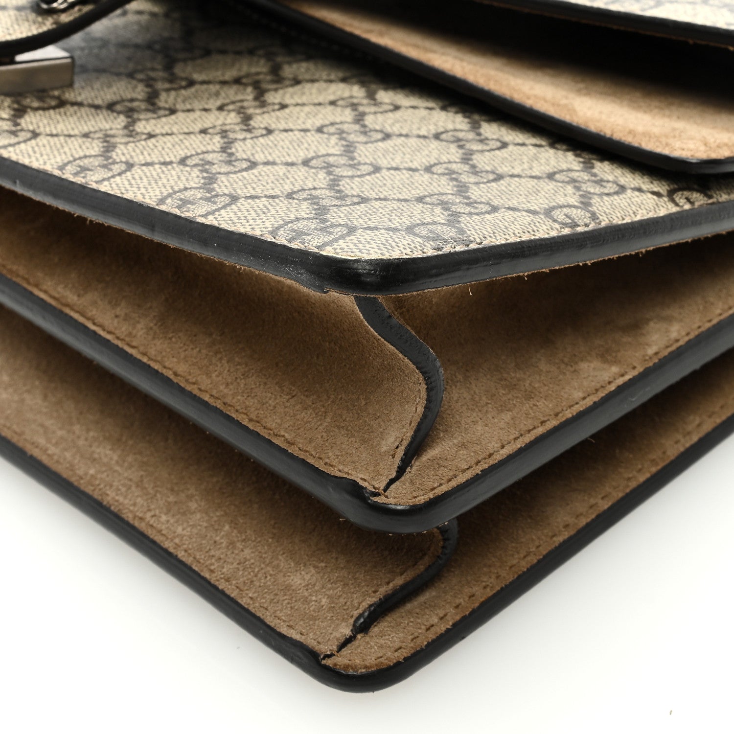 Gucci GG Supreme Monogram Suede Small Dionysus Shoulder Bag Taupe 9 of 9