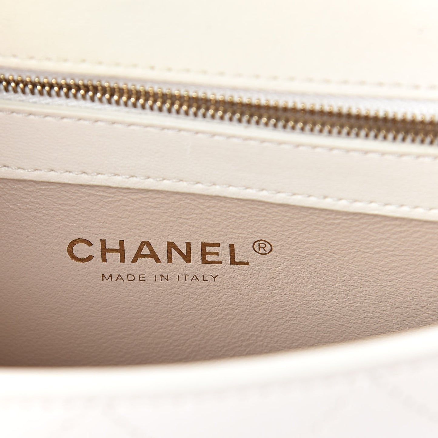 Lambskin Quilted Small Coco Lux Flap White