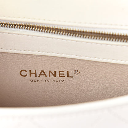 Chanel Lambskin Quilted Small Coco Lux Flap White 6 of 12