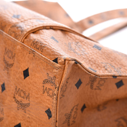 MCM Visetos Shoulder Bag Cognac 10 of 12