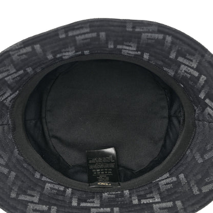 Fendi Nylon Zucca FF Bucket Hat L Black 7 of 11