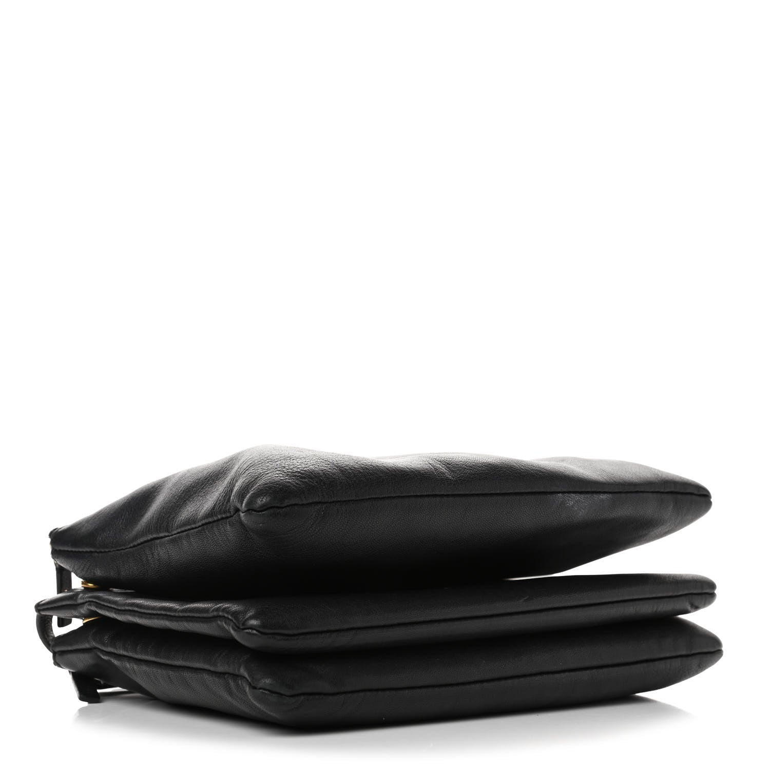 Celine Lambskin Large Trio Crossbody Bag Black 3 of 7